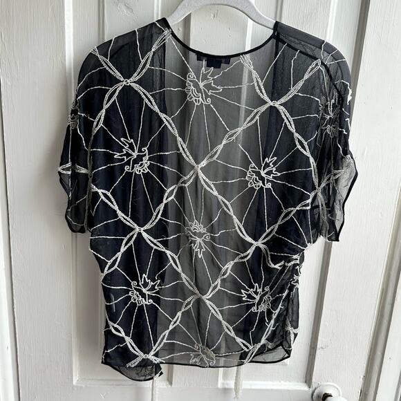 Gryphon New York Beaded Silk Jacket - Picture 5 of 8